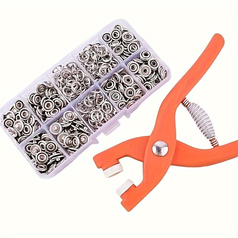 Snap Fastener Set - 50 Set di Pinze Manuali per