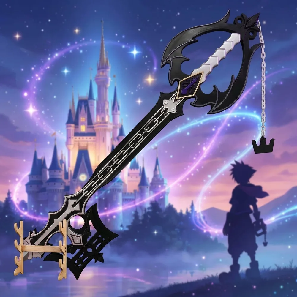 Keyblade Cosplay Prop - Kingdom Hearts Spada Nera Bianca da