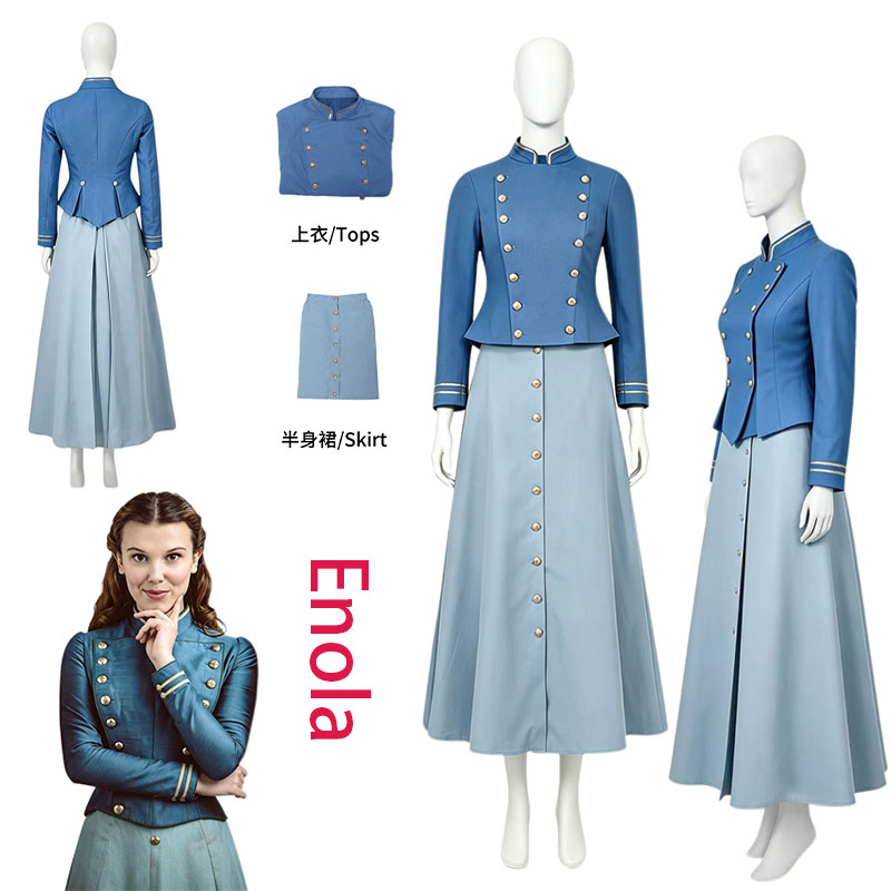 Prop De Cosplay - Costume Cosplay Enola Holmes WHH Movie,
