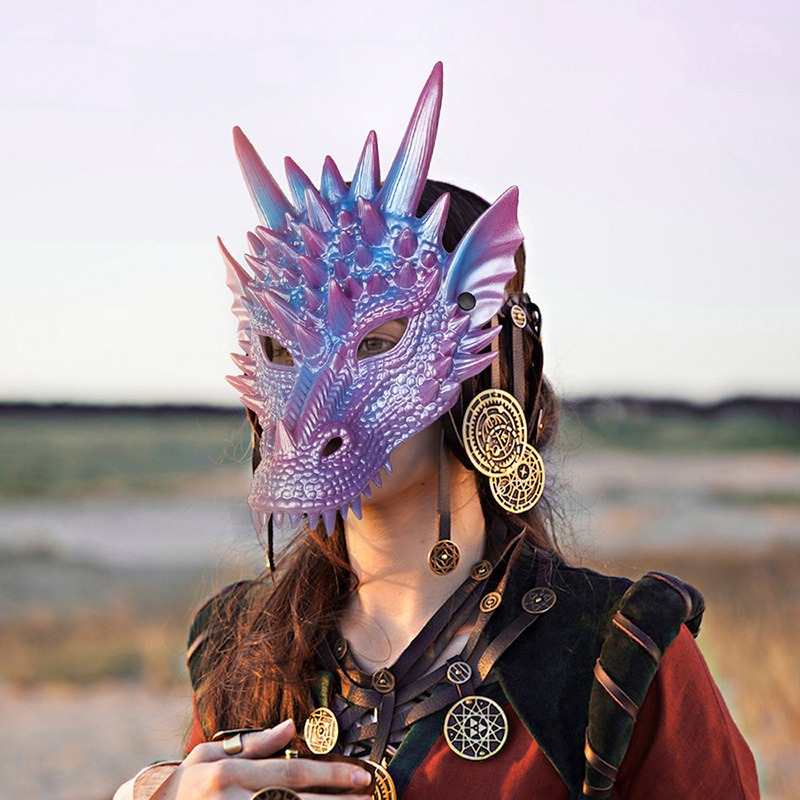 Maschera drago blu perla stamp - Cosplay Prop Blueprints recensione e prezzo