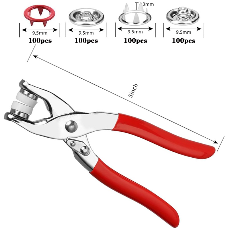 100 set di pinze a scatto pinz - Snap Fastener Set recensione e prezzo