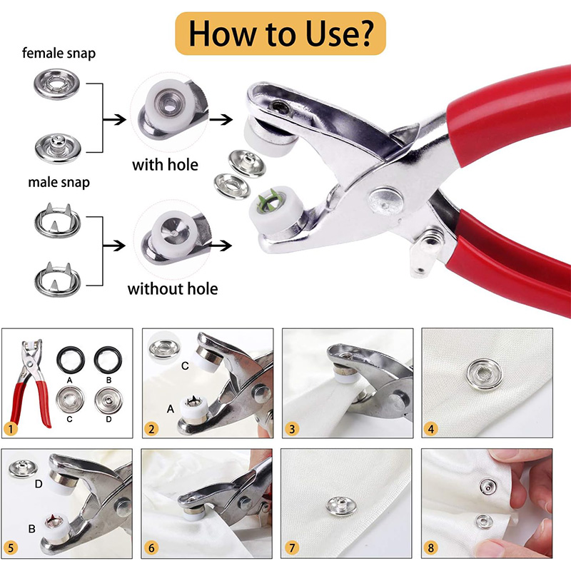 100 set di pinze a scatto pinz - Snap Fastener Set recensione e prezzo