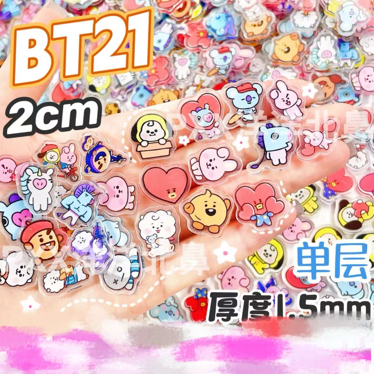 100 pezzi BT21 BTS in acrilico - Cosplay Material For Prop recensione e prezzo